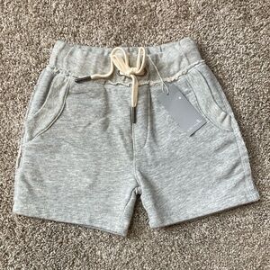 Miki Miette Gray Elastic Waist Sweat Shorts NWT SOLD AT NORDSTROMS